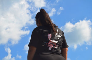 Kaos 'Paint a Picture' pink ink